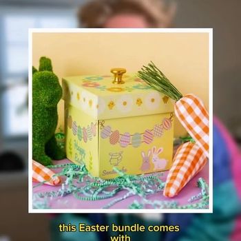  Would you rather talk about dessert or politics this Easter? 🐰

 basket bunny