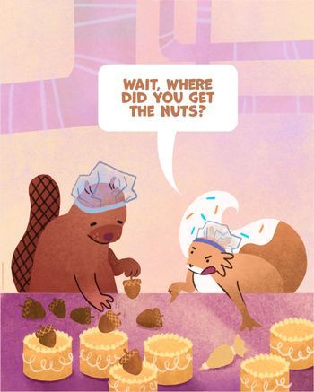 🫠 Not the nuts!
Want to see more? Follow @tailsntreatscomics for more sweet shenanigans!
