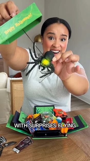 Nothing says Happy Halloween like flying bats 🦇, spiders 🕷️, and candy 🍬!!!⁠
⁠
   