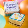 "Happy Birthday" Chocolate Caramel Crispy Cake, Picture 1