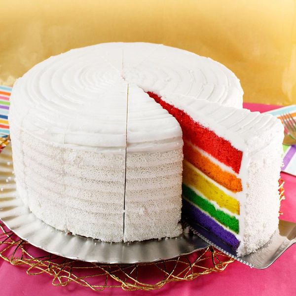 Jumbo Rainbow Layer Cake