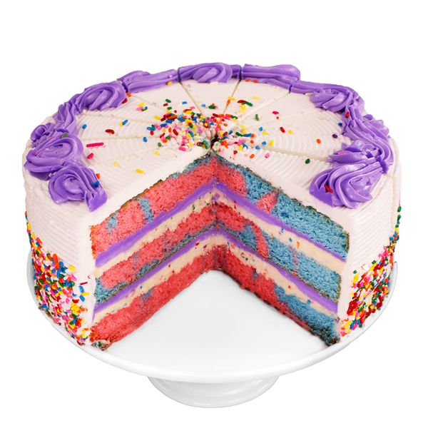 Carnival Cookie Dough Layer Cake