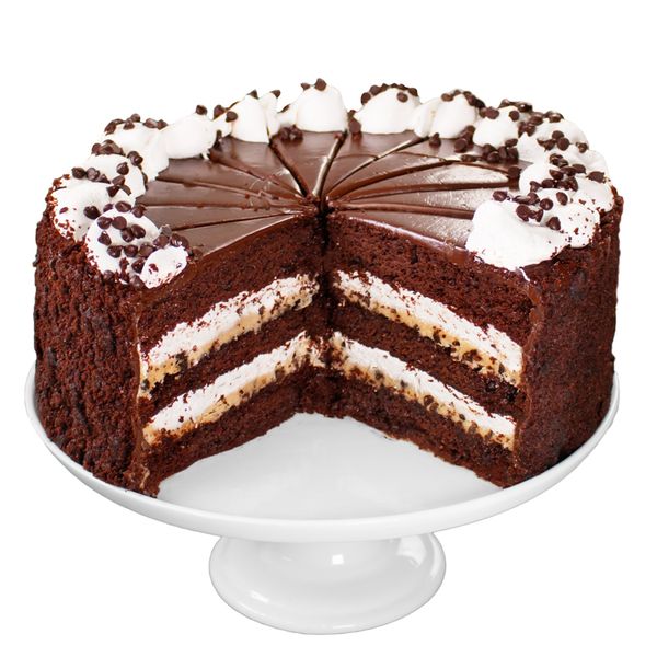 Marshmallow Cookie Dough Layer Cake