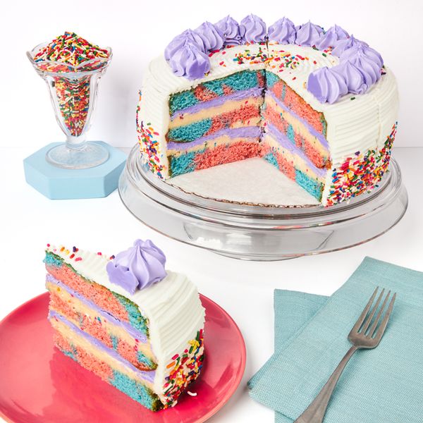 Carnival Cookie Dough Layer Cake