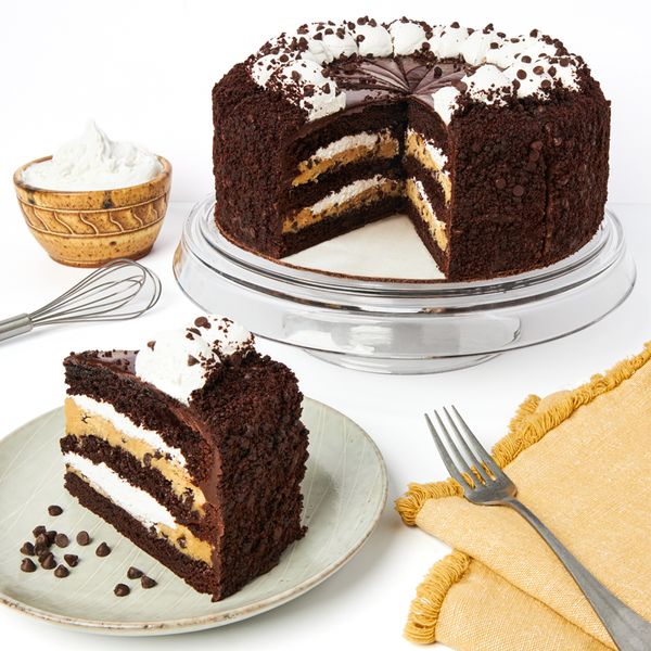 Marshmallow Cookie Dough Layer Cake