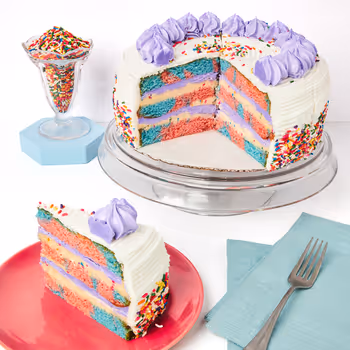 Carnival Cookie Dough Layer Cake