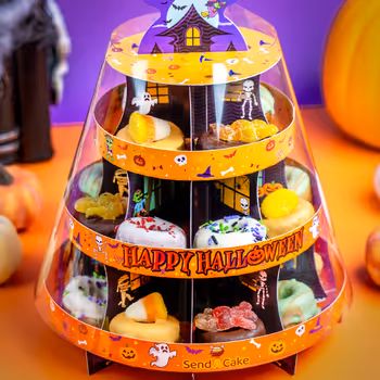 Halloween Donut Tower 🍩