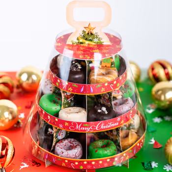 Christmas Donut Tower 🎄