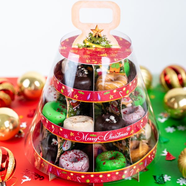 Christmas Donut Tower 🎄